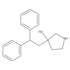 3-(2,2-Diphenylethyl)pyrrolidin-3-ol Structure