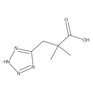 2,2-dimethyl-3-(1H-1,2,3,4-tetrazol-5-yl)propanoic acid Structure