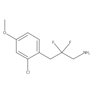 3-(2-Chloro-4-methoxyphenyl)-2,2-difluoropropan-1-amine Structure