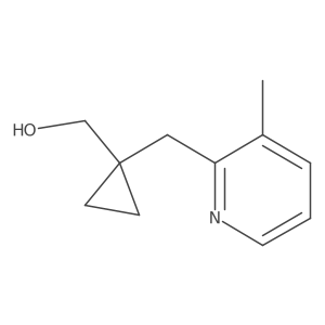 {1-[(3-Methylpyridin-2-yl)methyl]cyclopropyl}methanol结构式