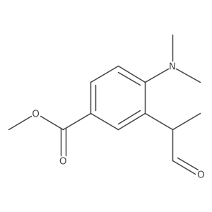 Methyl 4-(dimethylamino)-3-(1-oxopropan-2-yl)benzoate结构式