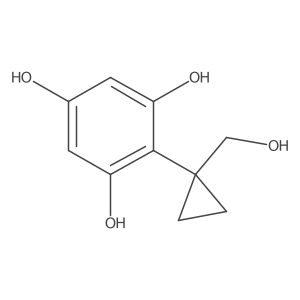 2-[1-(Hydroxymethyl)cyclopropyl]benzene-1,3,5-triol结构式