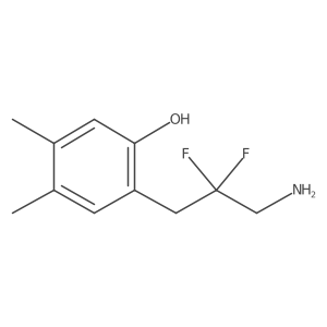 2-(3-Amino-2,2-difluoropropyl)-4,5-dimethylphenol结构式