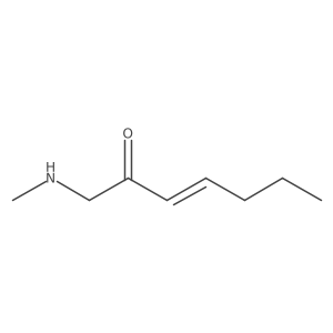 1-(Methylamino)hept-3-en-2-one Structure
