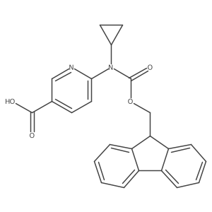 6-[cyclopropyl({[(9H-fluoren-9-yl)methoxy]carbonyl})amino]pyridine-3-carboxylic acid Structure