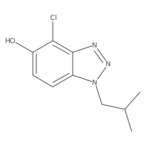 4-chloro-1-(2-methylpropyl)-1H-1,2,3-benzotriazol-5-ol结构式