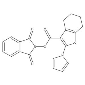 1,3-dioxo-2,3-dihydro-1H-isoindol-2-yl 2-(1H-pyrrol-1-yl)-4,5,6,7-tetrahydro-1-benzothiophene-3-carboxylate结构式