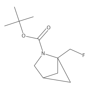 Tert-butyl 1-(fluoromethyl)-2-azabicyclo[2.1.1]hexane-2-carboxylate结构式