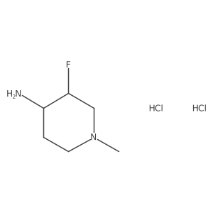 3-Fluoro-1-methylpiperidin-4-amine dihydrochloride结构式