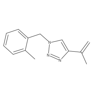 1-[(2-methylphenyl)methyl]-4-(prop-1-en-2-yl)-1H-1,2,3-triazole Structure