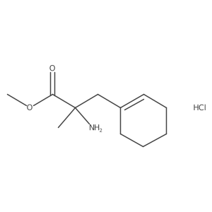 Methyl 2-amino-3-(cyclohexen-1-yl)-2-methylpropanoate;hydrochloride Structure