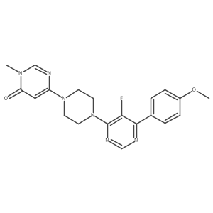 6-{4-[5-Fluoro-6-(4-methoxyphenyl)pyrimidin-4-yl]piperazin-1-yl}-3-methyl-3,4-dihydropyrimidin-4-one结构式