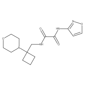 N-[(1-Morpholin-4-ylcyclobutyl)methyl]-N'-(1,2-oxazol-3-yl)oxamide结构式