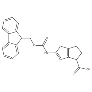 2-({[(9H-fluoren-9-yl)methoxy]carbonyl}amino)-4H,5H,6H-cyclopenta[d][1,3]thiazole-4-carboxylic acid Structure