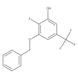 3-(Benzyloxy)-2-fluoro-5-(trifluoromethyl)phenol Structure