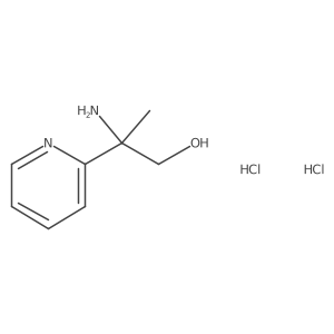2-Amino-2-(pyridin-2-yl)propan-1-ol dihydrochloride结构式