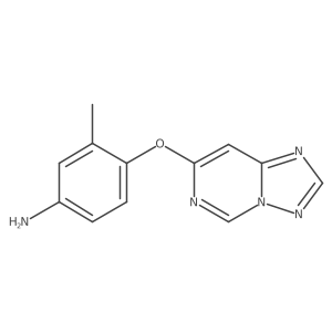 3-Methyl-4-([1,2,4]triazolo[1,5-c]pyrimidin-7-yloxy)benzenamine Structure