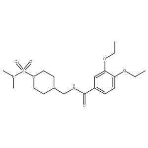 N-{[1-(dimethylsulfamoyl)piperidin-4-yl]methyl}-3,4-diethoxybenzamide结构式