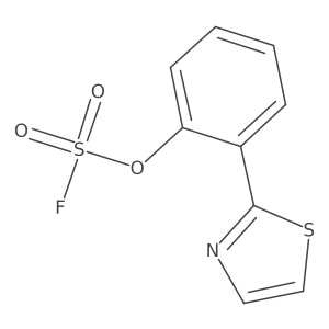 2-(1,3-Thiazol-2-yl)phenyl sulfurofluoridate结构式