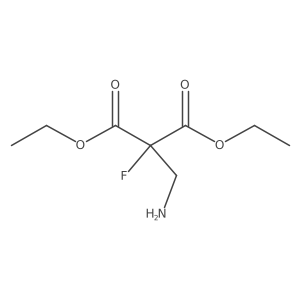 1,3-Diethyl 2-(aminomethyl)-2-fluoropropanedioate Structure