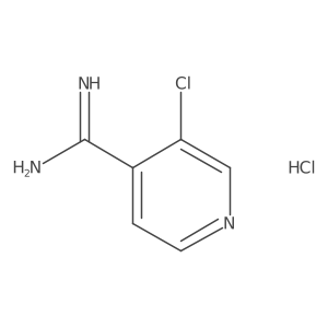 3-Chloropyridine-4-carboximidamide Hydrochloride结构式