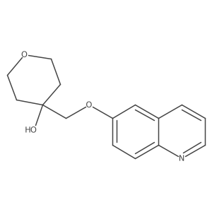 4-[(Quinolin-6-yloxy)methyl]oxan-4-ol结构式