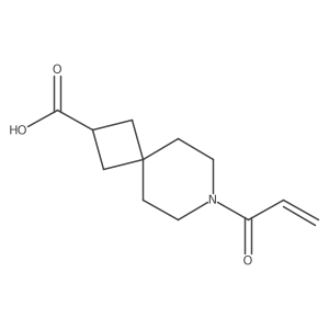 7-Prop-2-enoyl-7-azaspiro[3.5]nonane-2-carboxylic acid Structure
