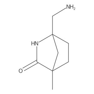 1-(Aminomethyl)-4-methyl-2-azabicyclo[2.2.1]heptan-3-one Structure