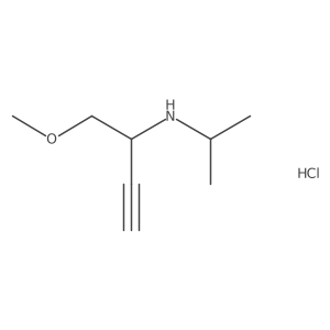 (1-Methoxybut-3-yn-2-yl)(propan-2-yl)amine hydrochloride结构式
