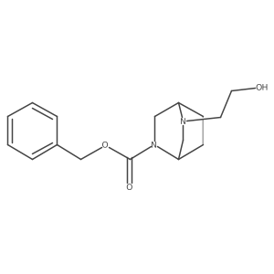 benzyl 5-(2-hydroxyethyl)-2,5-diazabicyclo[2.2.2]octane-2-carboxylate结构式