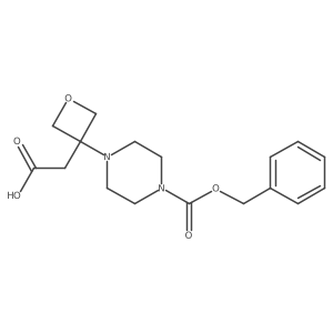 2-(3-{4-[(Benzyloxy)carbonyl]piperazin-1-yl}oxetan-3-yl)acetic acid Structure