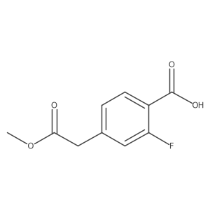 2-Fluoro-4-(2-methoxy-2-oxoethyl)benzoic Acid结构式