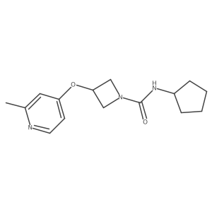 N-cyclopentyl-3-[(2-methylpyridin-4-yl)oxy]azetidine-1-carboxamide Structure