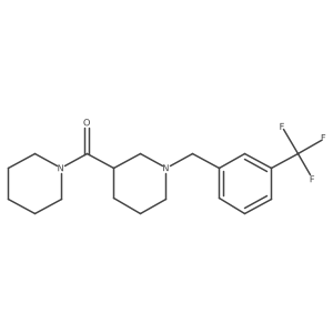 3-(Piperidine-1-carbonyl)-1-{[3-(trifluoromethyl)phenyl]methyl}piperidine Structure