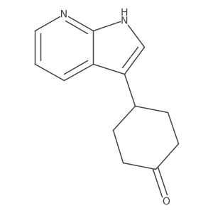 4-(1H-Pyrrolo[2,3-B]pyridin-3-YL)cyclohexanone Structure
