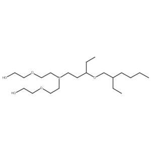 Poly(oxy-1,2-ethanediyl), I+/-,I+/-a(2)-[[[3-[(2-ethylhexyl)oxy]pentyl]imino]di-2,1-ethanediyl]bis[I-hydroxy- Structure