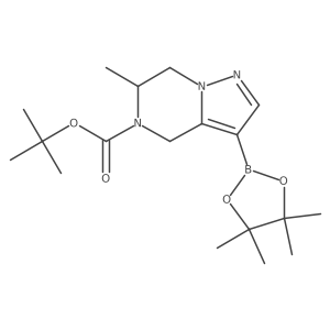 (R)-(5-Boc-6-methyl-4,5,6,7-tetrahydropyrazolo[1,5-A]pyrazin-3-YL)boronic acid pinacol ester Structure