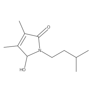 5-hydroxy-3,4-dimethyl-1-(3-methylbutyl)-1,5-dihydro-2H-pyrrol-2-one Structure