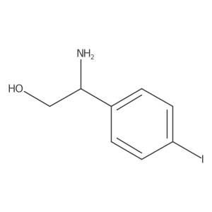 2-Amino-2-(4-iodophenyl)ethanol结构式