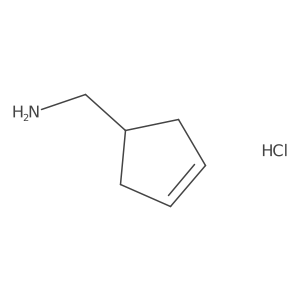 Cyclopent-3-en-1-ylmethanamine;hydrochloride结构式