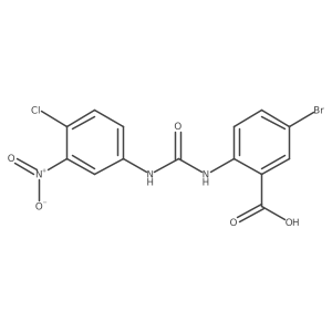 5-Bromo-2-[3-(4-chloro-3-nitro-phenyl)-ureido]-benzoic acid结构式