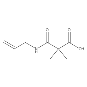 2,2-Dimethyl-3-oxo-3-(prop-2-enylamino)propanoic acid Structure