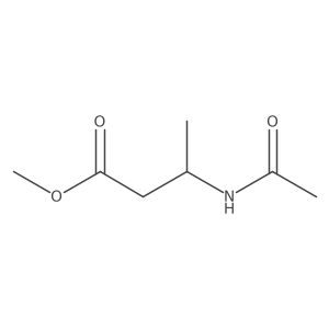 methyl (R)-N-acetyl-3-aminobutyrate结构式