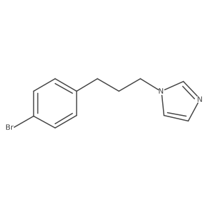 N-3-(4-bromophenyl)propyl imidazole结构式