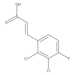 (2E)-3-(2,3-Dichloro-4-fluorophenyl)-2-propenoic acid Structure