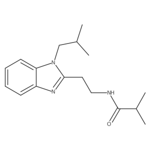 2-methyl-N-{2-[1-(2-methylpropyl)-1H-1,3-benzodiazol-2-yl]ethyl}propanamide Structure