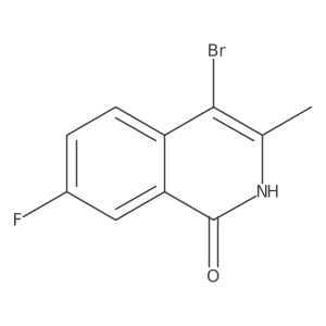 4-Bromo-7-fluoro-3-methyl-1,2-dihydroisoquinolin-1-one Structure