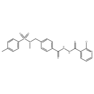 N-[(4-{[(2-chloropyridin-3-yl)formohydrazido]carbonyl}phenyl)methyl]-N,4-dimethylbenzene-1-sulfonamide Structure
