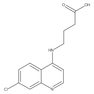 4-[(7-Chloroquinolin-4-yl)amino]butanoic acid结构式