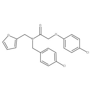 N-(4-chlorobenzyl)-2-(4-chlorophenoxy)-N-(furan-2-ylmethyl)acetamide Structure